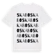 White t-shirt med Skabo ordlek t-shirt