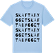 Blue Soul t-shirt med Skaftabygget ordlek t-shirt