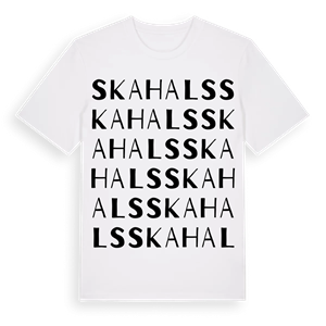 Skahals ordlek t-shirt – ekologisk bomull t-shirt från Pinshirt