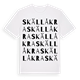 Skällåkra ordlek t-shirt