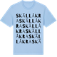 Blue Soul t-shirt med Skällåkra ordlek t-shirt