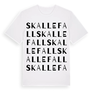 Skallefall ordlek t-shirt – ekologisk bomull t-shirt från Pinshirt
