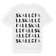 Skallefall ordlek t-shirt