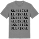 Mid Heather Gray t-shirt med Skallekulla ordlek t-shirt