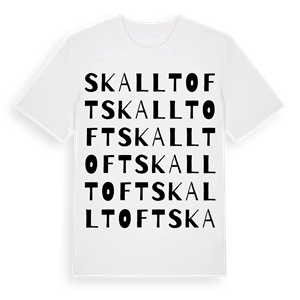 Skalltoft ordlek t-shirt – ekologisk bomull t-shirt från Pinshirt