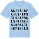 Blue Soul t-shirt med Skälsarp ordlek t-shirt