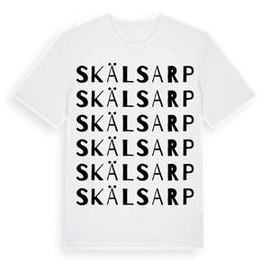 Skälsarp ordlek t-shirt – ekologisk bomull t-shirt från Pinshirt