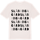 Vintage White t-shirt med Skåningagård ordlek t-shirt