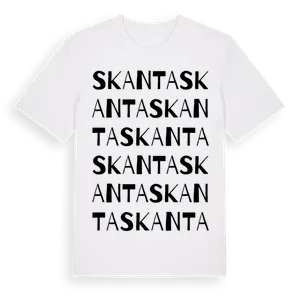 Skanta ordlek t-shirt – ekologisk bomull t-shirt från Pinshirt