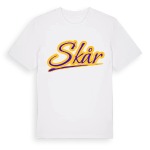 Skår baseball t-shirt – ekologisk bomull t-shirt från Pinshirt