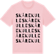 Pink Cotton t-shirt med Skårekulle ordlek t-shirt