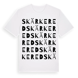 Skärkered ordlek t-shirt – ekologisk bomull t-shirt från Pinshirt