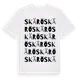White t-shirt med Skärö ordlek t-shirt