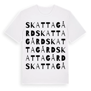 Skattagård ordlek t-shirt – ekologisk bomull t-shirt från Pinshirt