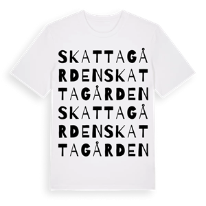 Skattagården ordlek t-shirt – ekologisk bomull t-shirt från Pinshirt