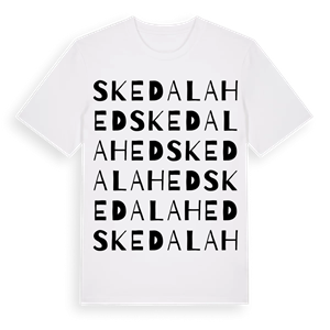 Skedalahed ordlek t-shirt – ekologisk bomull t-shirt från Pinshirt