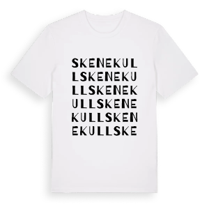 Skenekull ordlek t-shirt – ekologisk bomull t-shirt från Pinshirt