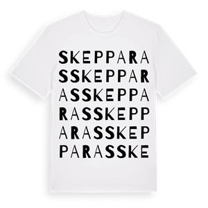 Skepparas ordlek t-shirt – ekologisk bomull t-shirt från Pinshirt