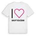 Jag älskar Skiftekärr t-shirt stort tryck
