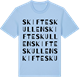 Blue Soul t-shirt med Skifteskullen ordlek t-shirt