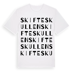 Skifteskullen ordlek t-shirt – ekologisk bomull t-shirt från Pinshirt