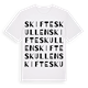 Skifteskullen ordlek t-shirt