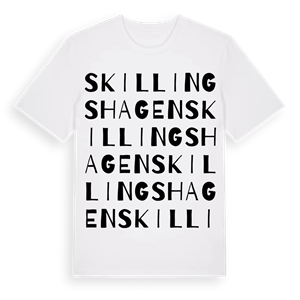 Skillingshagen ordlek t-shirt – ekologisk bomull t-shirt från Pinshirt