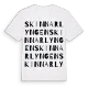 Skinnarlyngen ordlek t-shirt