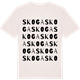 Vintage White t-shirt med Skoga ordlek t-shirt