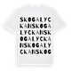 Skogalyckan ordlek t-shirt