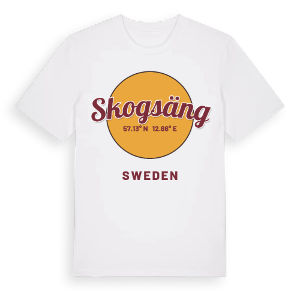 Skogsäng cirkel t-shirt – ekologisk bomull t-shirt från Pinshirt