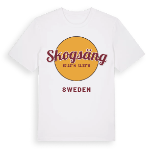 Skogsäng cirkel t-shirt – ekologisk bomull t-shirt från Pinshirt