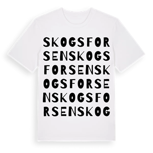 Skogsforsen ordlek t-shirt – ekologisk bomull t-shirt från Pinshirt