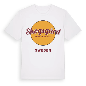 Skogsgård cirkel t-shirt – ekologisk bomull t-shirt från Pinshirt