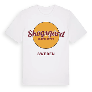 Skogsgård cirkel t-shirt – ekologisk bomull t-shirt från Pinshirt
