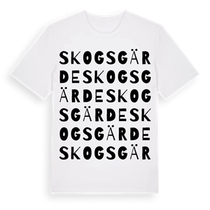 Skogsgärde ordlek t-shirt – ekologisk bomull t-shirt från Pinshirt