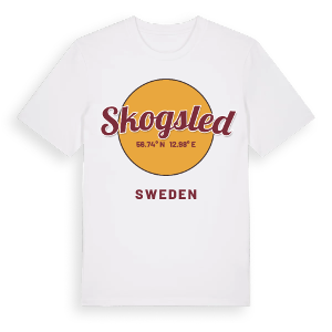 Skogsled cirkel t-shirt – ekologisk bomull t-shirt från Pinshirt