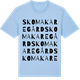 Blue Soul t-shirt med Skomakaregård ordlek t-shirt