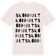 Vintage White t-shirt med Skönhult ordlek t-shirt