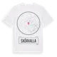 White t-shirt med Skörvalla t-shirt