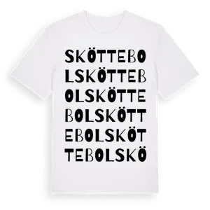 Sköttebol ordlek t-shirt – ekologisk bomull t-shirt från Pinshirt