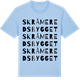 Blue Soul t-shirt med Skråmeredsbygget ordlek t-shirt