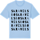 Blue Soul t-shirt med Skravelsbo ordlek t-shirt