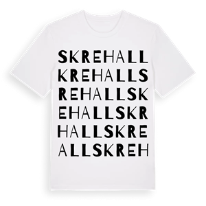 Skrehall ordlek t-shirt – ekologisk bomull t-shirt från Pinshirt