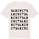 Vintage White t-shirt med Skrevet ordlek t-shirt