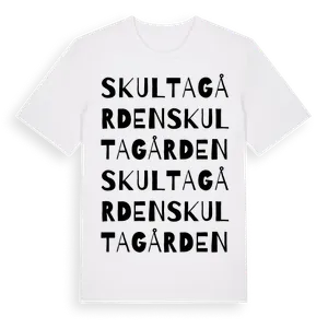 Skultagården ordlek t-shirt – ekologisk bomull t-shirt från Pinshirt