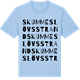 Blue Soul t-shirt med Skummeslövsstrand ordlek t-shirt