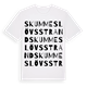 Skummeslövsstrand ordlek t-shirt