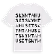 Skymtahuset ordlek t-shirt
