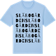 Blue Soul t-shirt med Släbogården ordlek t-shirt